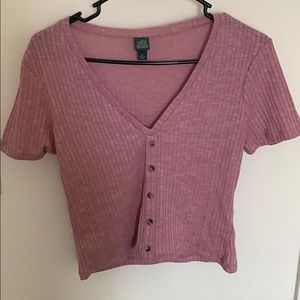 M wild fable crop top pink